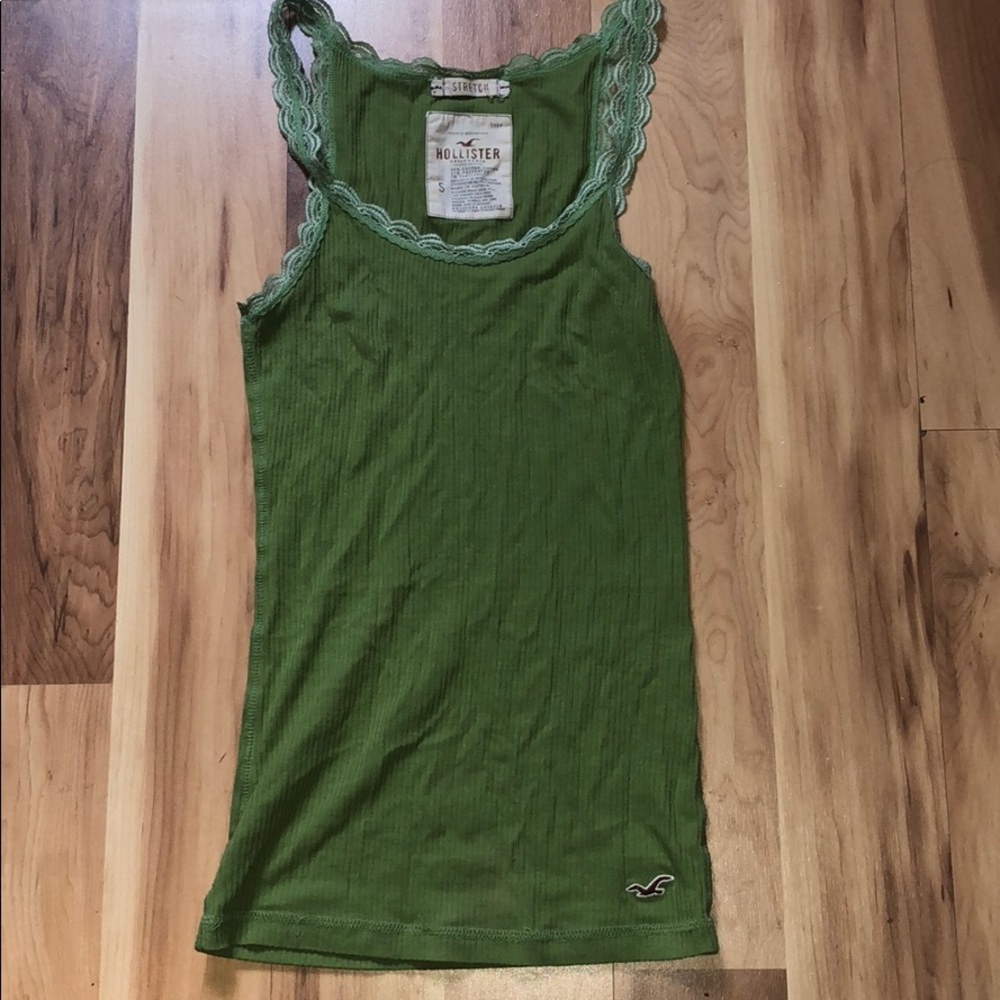 Hollister Olive Green Tank Top - Size S